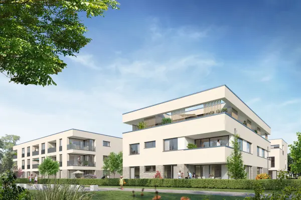 Wohnen an den Blumenäckernder Immobilien: Attraktive 4-Zi.-Neubauwohnung in Weinstadt (Titelbild)