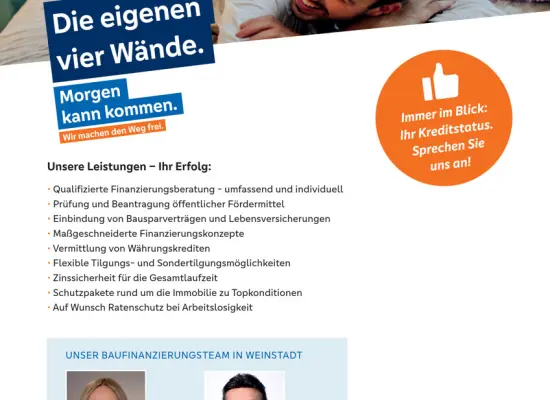 Ihre Baufinanzierungsberater in Weinstadt